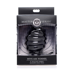 Master Series Hive Ass Tunnel Silicone Ribbed Hollow Anal Plug Small or Large buy in Singapore LoveisLove U4ria