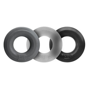 Oxballs Hunkyjunk Huj3 Plus Silicone C-Ring 3-Pack Tar Multi