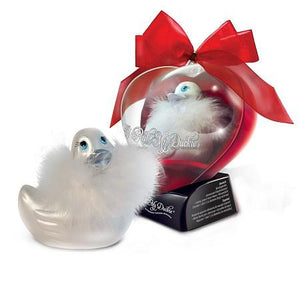I Rub My Duckie Travel Size Vibrators - Cute & Discreet Big Teaze Toys Heart Pearl White 