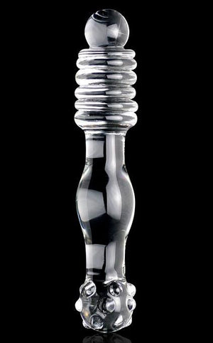 Icicles No. 11 Hand Blown Glass Massager 6 Inch Dildos - Glass/Ceramic/Metal ICICLES 