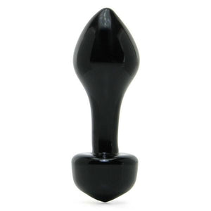 Icicles No. 44 Hand Blown Glass Massager Plug In Black Anal - Exotic & Unique Butt Plugs ICICLES 