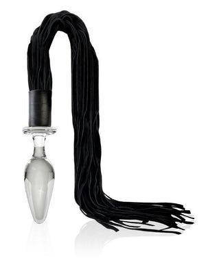 Icicles No. 49 Hand Blown Glass Massager Anal Plug With Flogger (Newly Replenished) Dildos - Glass/Ceramic/Metal ICICLES 