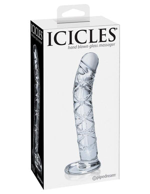 Icicles No. 60 Hand Blown Glass Massager Dildos - Glass/Ceramic/Metal ICICLES 