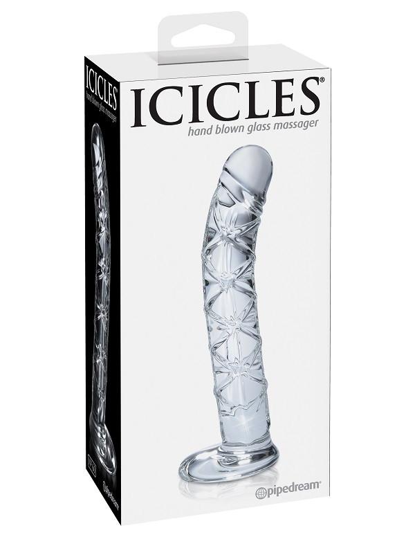 Icicles No. 60 Hand Blown Glass Massager 6 Inch