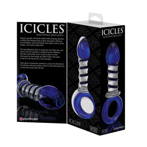 Icicles No. 81 Hand Blown Glass Massager (Newly Replenished) Anal - Anal Glass Toys Icicles 