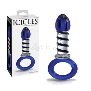Icicles No. 81 Hand Blown Glass Massager (Newly Replenished) Anal - Anal Glass Toys Icicles 