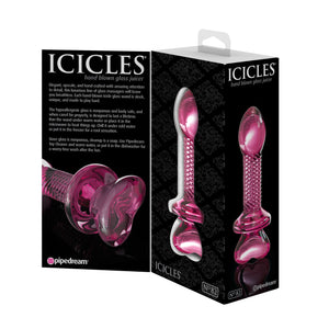 Icicles No. 82 Hand Blown Glass Massager Anal - Anal Glass Toys Icicles 