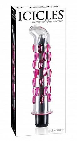 Icicles No.19 Waterproof Glass Vibrator Dildos - Glass/Ceramic/Metal ICICLES 