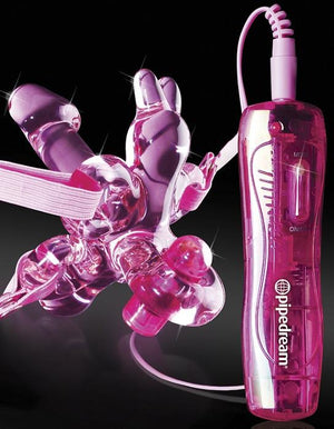 Icicles No.34 - 10 Function Vibrating Hands Free Strap On Vibrators - Clitoral & Labia ICICLES 