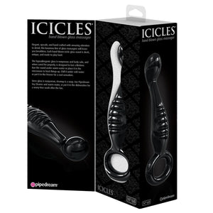 Icicles No.68 Hand Blown Glass Massager Anal - Anal Glass Toys Icicles 
