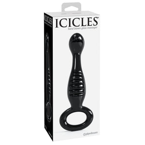Icicles No.68 Hand Blown Glass Massager Anal - Anal Glass Toys Icicles 