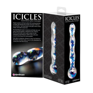 Icicles No.8 Hand Blown Glass Massager Dildos - Glass/Ceramic/Metal ICICLES 