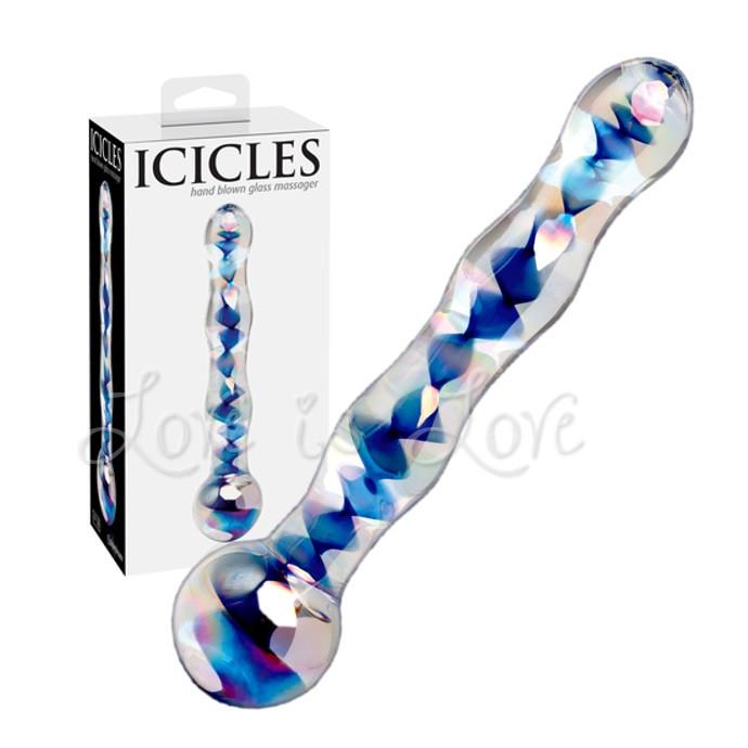 Icicles No. 8 Hand Blown Glass Massager ( Pre -Order Item )