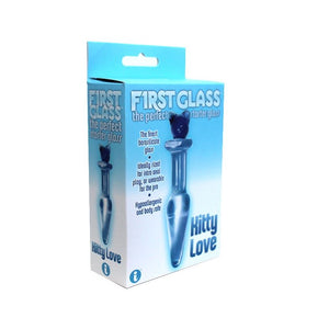 Icon Brands First Glass Kitty Love Glass Butt Plug Anal - Anal Glass Toys Icon Brands 