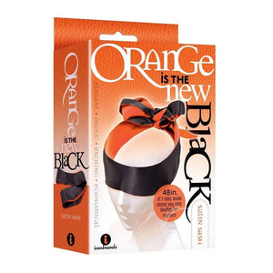 Icon Brands Orange Is The New Black Satin Sash Blindfold Bondage - Blindfolds & Masks Icon Brands 