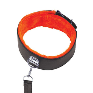 Icon Brands Orange Is The New Black Short Leash With Collar (Newly Replenished on Jan 19) Bondage - Collars & Leash Icon Brands 