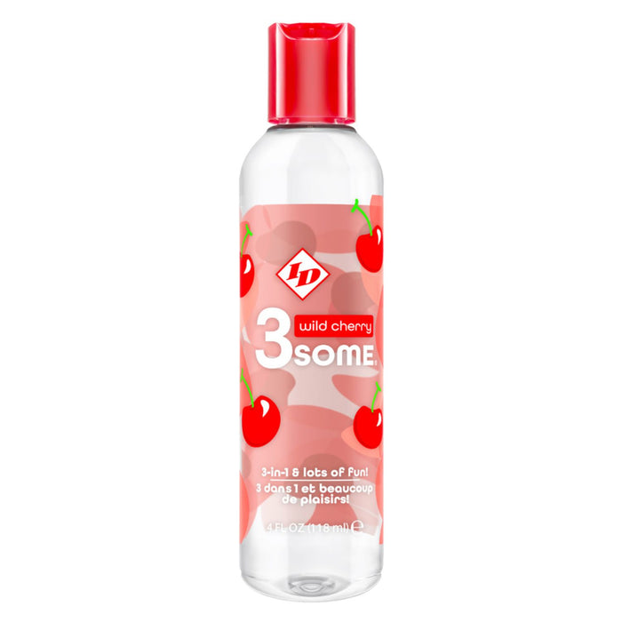 ID 3some 3-in-1 Sugar-Free Flavored Lubricant 4 oz 118 ml