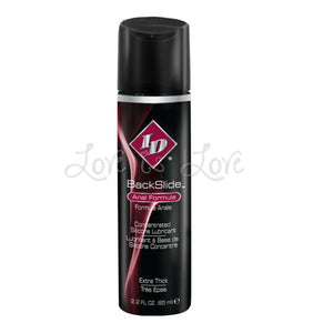 ID BackSlide Silicone Lubricant 65 ml 2.2 fl oz (Newly Replenished on Nov 18) Lubes & Toy Cleaners - Anal Lubes & Creams ID 
