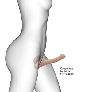 Strap-On-Me Semi Realistic Bendable Strap-On Silicone Dildo