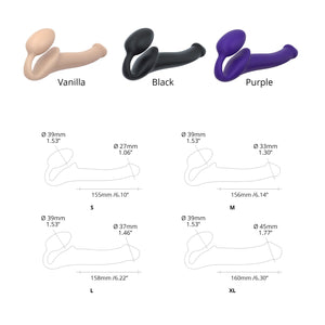 Strap-On-Me Semi Realistic Bendable Strap-On Silicone Dildo