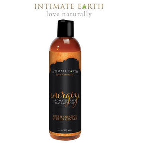 Intimate Earth Aromatherapy Massage Oil 120 ml 4 oz Energize or Relax Buy in Singapore LoveisLove U4ria