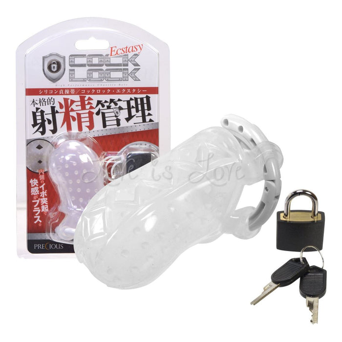 Japan Chastity Soft Silicone Cock Lock Ecstasy