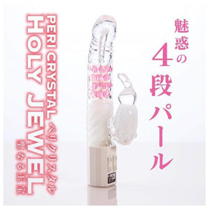 Japan NPG Peri Crystal Holy Jewel Rotating Rabbit Vibrator Vibrators - Japanese Vibrators NPG 