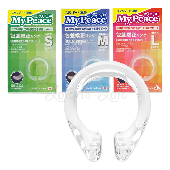 Japan SSI My Peace Erection Enhancement Cock Ring Standard For Day Use Small or Medium or Large