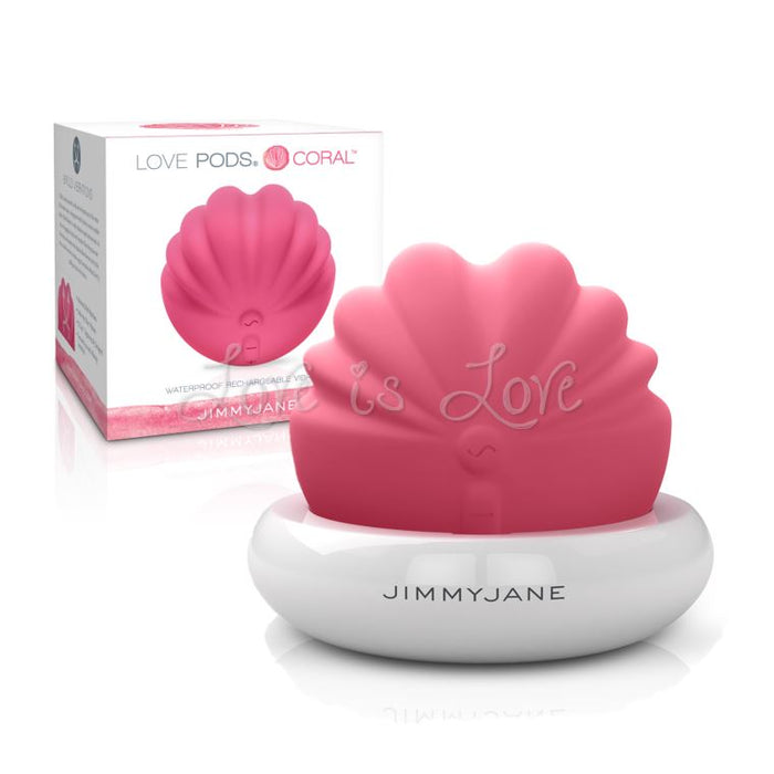 JimmyJane Love Pods Coral Waterproof Vibrator Pink