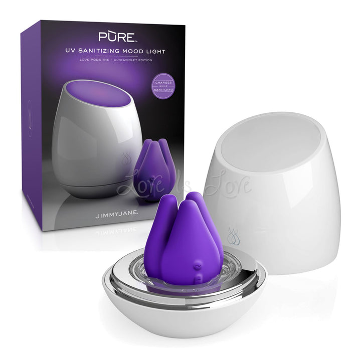 JimmyJane Pure UV Sanitizing Mood Light Love Pods Tre Ultraviolet Limited Edition