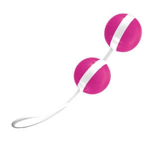 JoyDivision Joyballs Trend Duo Kegel Balls Magenta and White For Her - Kegel & Pelvic Exerciser Joy Division 