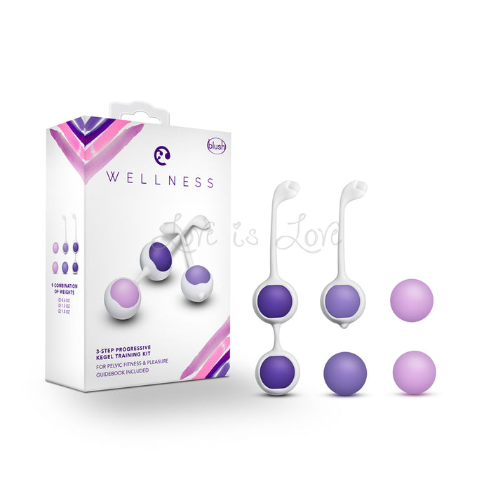 Blush Novelties Wellness Kegel Training Kit Purple