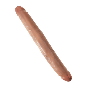 King Cock 12 Inch Slim Double Dildo Flesh or Tan Dildos - King Cock Dildos King Cock 