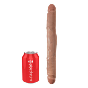 King Cock 12 Inch Slim Double Dildo Flesh or Tan Dildos - King Cock Dildos King Cock 