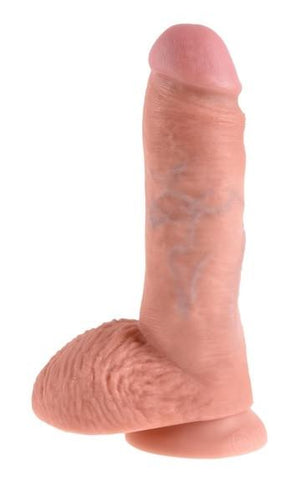 King Cock 8 Inch Cock with Balls Flesh Dildos - King Cock Dildos King Cock Flesh 