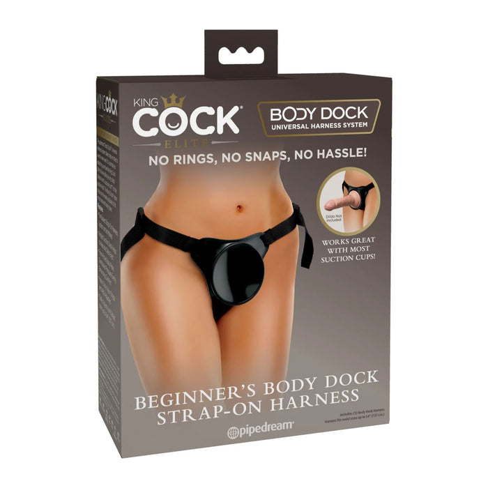 King Cock Elite Body Dock Strap-On Harness Beginner or Comfy