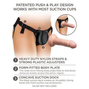 King Cock Elite Beginner's Body Dock Strap-On Harness Buy in Singapore LoveisLove U4Ria