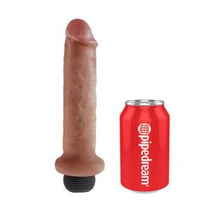 King Cock Squirting Cock 7 Inch Flesh or Tan Dildos - Inflatable & Ejaculating King Cock Tan 