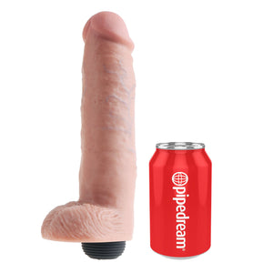 King Cock Squirting Cock With Balls Flesh (Available in 8", 9" and 10") Dildos - Inflatable & Ejaculating King Cock 