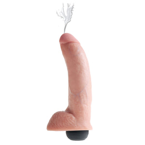 King Cock Squirting Cock With Balls Flesh (Available in 8", 9" and 10") Dildos - Inflatable & Ejaculating King Cock 