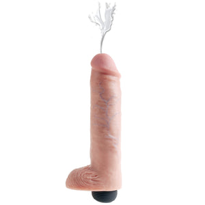 King Cock Squirting Cock With Balls Flesh (Available in 8", 9" and 10") Dildos - Inflatable & Ejaculating King Cock 