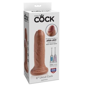 King Cock Uncut 6 Inch Cock Flesh Or Tan Dildos - King Cock Dildos King Cock 