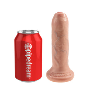 King Cock Uncut 6 Inch Cock Flesh Or Tan Dildos - King Cock Dildos King Cock 