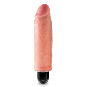 King Cock Vibrating Stiffy 6 Inch (Black or Flesh or Brown) Vibrators - King Cock Vibrators King Cock 