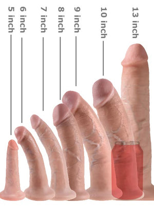King Cock 9 Inch Cock Flesh or Black or Tan