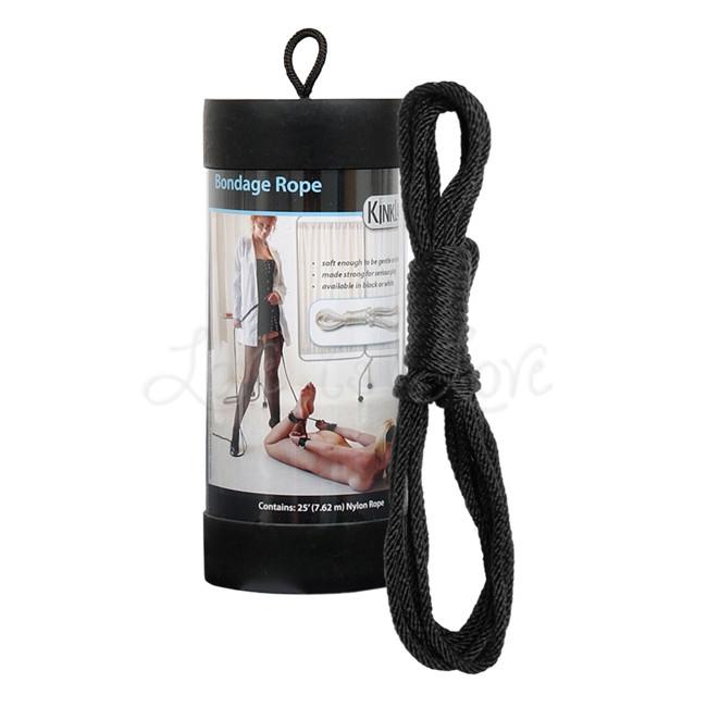 Kinklab Bondage Rope 25 Feet Black
