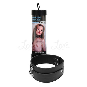 Kinklab Leather Bondage Collar Black Bondage - Collars & Leash kinklab 