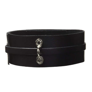 Kinklab Leather Bondage Collar Black Bondage - Collars & Leash kinklab 