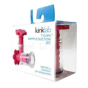 Kinklab T-Cup Nipple Suction Set Pink Nipple Toys - Nipple Suckers kinklab 