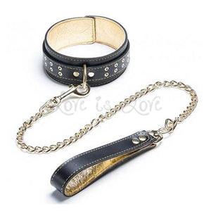 Liberator Ziggy Gold Collar and Lead Bondage - Collars & Leash Liberator 